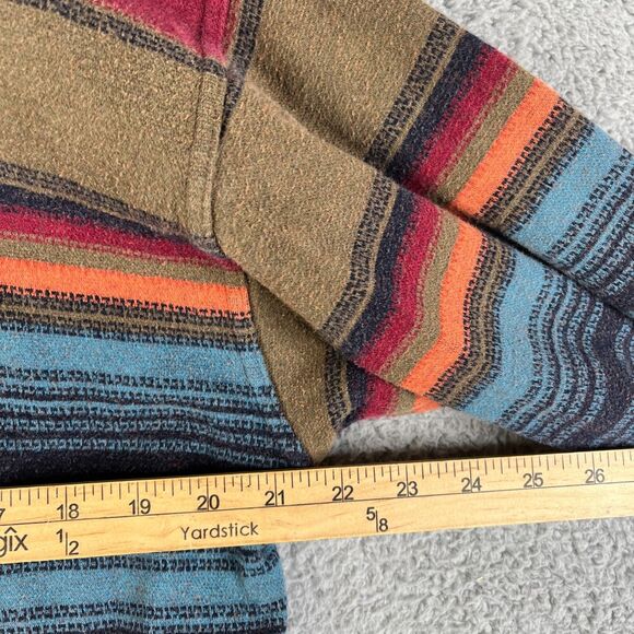 Vintage Structure Sweater Mens M Red Blue Button Aztec Southwest Print Pullover - Picture 6 of 7